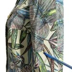 Harvé Benard Harve Benard Tropical Print Blazer Jacket Size 6 Button Maximalist Green Photo 3