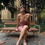 Free People Pink Asymmetrical Skirt and Tube Top Set Photo 1