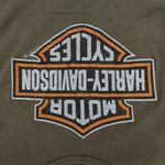 Harley Davidson Y2K 2007 Army Green Sparkly Logo Tank Top Photo 4