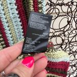 Urban Outfitters  Kian Crochet Mini Dress MEDIUM maroon green blue Photo 4