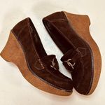 Ellemenno vintage wedges suede brown size 8M Photo 6