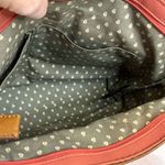 Fossil ‎ Key-Par Coral Quilted Handbag Tote with leather trim double handles Photo 5