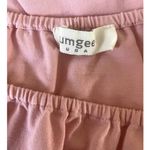 Umgee Women Top L Pink 3/4 Flower Embroidery Tassel Bell Sleeve Boho Tropical Photo 1