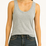 Aerie  Size XL Grey Ribbed Tank Top Photo 0