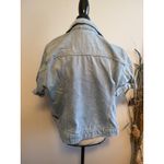 G-star Raw  Denim Jean Jacket Light Wash Short Sleeve Womens XL Photo 2