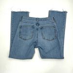 Everlane The Kick Crop Demi Bootcut Frayed Hem High Rise Blue Jeans 25 Photo 3