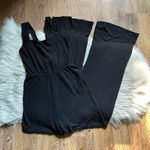 Reformation  Adrian Ribbed Jumpsuit In Black Photo 3