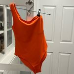Girlfriend Collective (NWT) Oasis One Shoulder One Piece, Koi (Orange), Size XS Photo 2