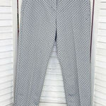 EXPRESS Editor Swiss Dot Crop Pants White Blue 2 Photo 0