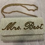 PRETTY ROBES Custom Hand Beaded Clutch Bridal Wedding Bride Bag White Size OS Photo 0