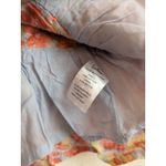 Lulus Peplum Top Flirtatious Blooms Multi Floral Ruffled Sleevelees Orange Sz S Photo 5