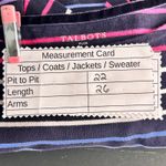 Talbots  Womens‎ Blouse Size X Striped Cotton Top Long Sleeve Boat Neck Colorful Photo 7