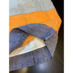 Banana Republic  Linen‎ Shift Dress Womens 8 Color Block Preppy Office Church Photo 14