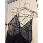 Calvin Klein Black Lace Mesh Strappy Teddy Bodysuit L XL Photo 3