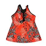 SheIn Swimsuit 2 Piece Tankini Boy Shorts Womens Size M Athletic Orange Black Photo 1