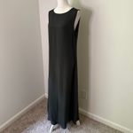 Ballinger Gold dark gray silk sleeveless maxi dress size M Size M Photo 2
