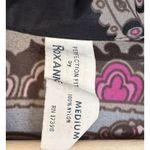 Vintage 70s Women’s Shirt Paisley Gogo Mod Disco Hippie Button Sheer Size Med Pink Photo 4