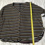 Urban Outfitters Out From Under Size M Jojo Green Striped Top Casual Tie Front Photo 5