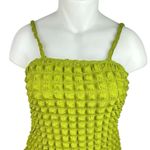 Boohoo NEW  Green Bubble Textured Sleeveless Jersey Mini Bodycon Tank Dress Sz 14 Photo 2