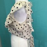 Bardot New  X Revolve Spot Ruffle Top in Oxford Spot. New with Tag. Size Small Photo 4