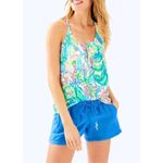 Lilly Pulitzer Lacy Tank In Multi Surf Gypsy Sleeveless Green Pink sz MEDIUM Photo 1