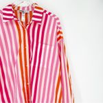 Beach Riot  Alexa Striped Button Down Bathing Suit‎ Cover Up LP Photo 4