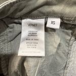 Vervet Olive Distressed Jean Shorts with Raw Hem Photo 5