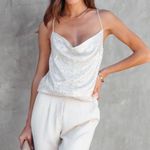 VICI  | Diamond In The Sky Sequin Cowl Neck Bodysuit Photo 1