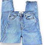 Reformation  Jeans Lisa Montego Destroyed Light Wash High Waisted Straight 23 Photo 4