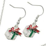 Christmas Present Necklace & Earring Set Photo 1