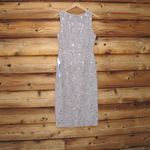 Mac Duggal 10741 Womens Embellished High Neck Midi Dress Vintage Lilac Photo 10