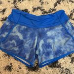 Lululemon  Run Times Tidal Trip Pipe Dream Blue Shorts Size 4 Photo 1