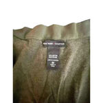 New York & Co. Cardigan Green Med. Ruffle Detail (WT25) Photo 1