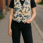 Cherokee Vintage Y2k Floral Vest Cottage Core Large Photo 0