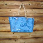 Lilly Pulitzer Large PVS Seashell Print Tote Beach Bag Photo 6