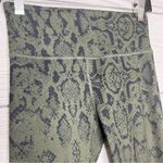 SO  Green & Black Python Snake Print Leggings Size XS Photo 2