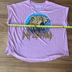 Terra & Sky  Pink Graphic Tee with Leopard Design Photo 7