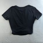 Nike  Women's S Cropped Twist Front Top One Classic Dri-Fit Short Sleeve Black Photo 9