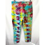 Bandolino Size 10 Skinny Jeans Hadmade Tie Dye Mandie Mid Rise Green Blue 926 Photo 1