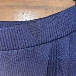 St. John Basics Navy Blue Santana Knit Wide Leg Pleated Pants Photo 2