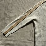 J.Crew  Cream Waffle Knit Sweater Womens L Merino Wool Blend Scoop Neck Raglan Photo 8