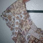 VICI  S Short sleeved Boho Peasant Pastel Orange Blue Maxi Dress Photo 6