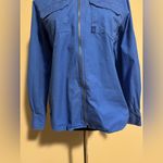 EUC Lauren Ralph Lauren Blue Full Zip Up Cargo Jacket size petite small Photo 3