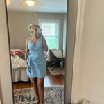 Blue Wrap Dress Photo 1