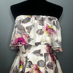 Lulus Perfect Paradise Strapless Jacquard Mini Dress Pink Floral Women's Size S Photo 1