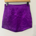 ZARA  Purple Satin Effect Mini Skirt Size Small Photo 0