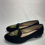 Charter Club FEMMIIE WOOL LOAFER W/EMBROIDERED CREST WOMES 9M BLACK PREOWNED Photo 1