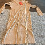 Allison Joy NWT Evereve Alison Joy Long Beige Cardigan with Front pockets Sz M Photo 4