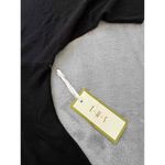 THS Kimono V Sweater Black Short Sleeves VNeck Knit Empire Waist Sweater Small Photo 3