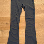 Gold Hinge  - V Waist Flare Leg Yoga Pants in Gray Photo 0